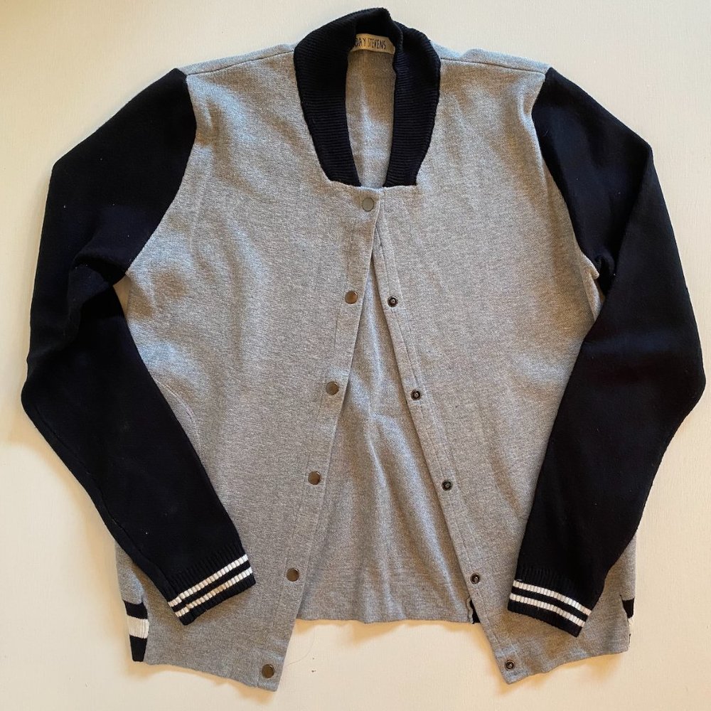 Varsity style sweater